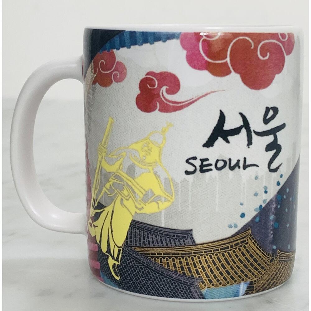 STARBUCKS Demi Mug 2014 Seoul Korea 3 oz Espresso Demitasse Landmark EUC